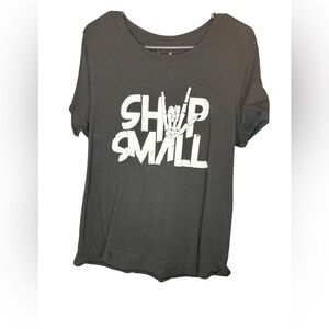 Faded Glory Black 'Shop Small' Graphic Tee